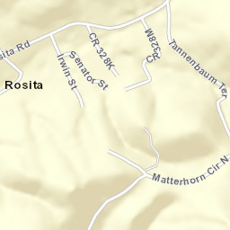 Rosita Colorado Street Map