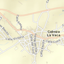 Cabeza la Vaca Street Map