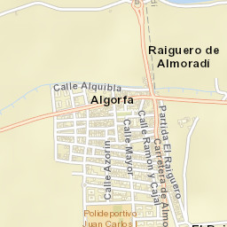 Algorfa Street Map