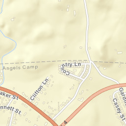 Altaville California Street Map