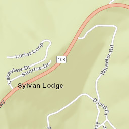 Sylvan Lodge California Street Map