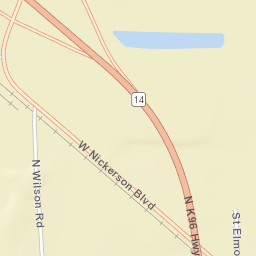 3728 Nickerson Boulevard, Hutchinson, KS Street Map