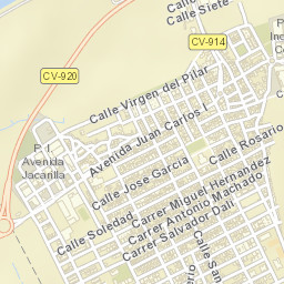 Benejúzar Street Map