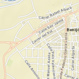Benijofar Street Map