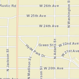 2523-2525 N Adams St Hutchinson Street Map