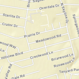 300-338 North Skyline Drive, Louisville, KY Street Map