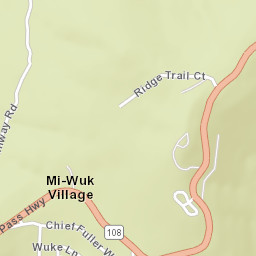 Mi-Wuk Village California Street Map