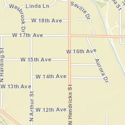 1501-1515 W 15th Ave Hutchinson Street Map