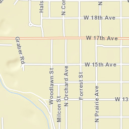 1300-1304 N Van Buren St Hutchinson Street Map