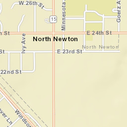 2215-2319 N Main St, North Newton, KS Street Map