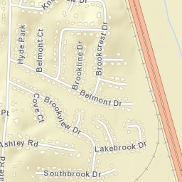 9700-9720 Lakebrook Court Evansville IN Street Map