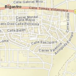 Bigastro Street Map