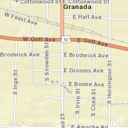 100-198 S Irvin St, Granada, CO 81041 Street Map