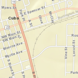 808-928 East Washington Boulevard Cuba Street Map