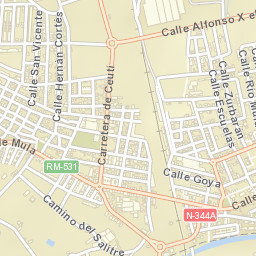 Alguazas Street Map