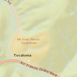 Tocaloma California Street Map