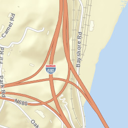 Interstate 680, Benicia, CA 94510, USA Street Map