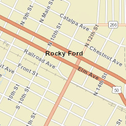 Rocky Ford Street Map