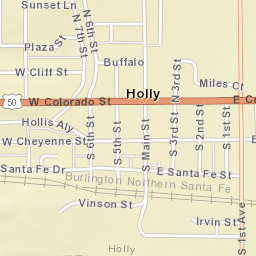 117 North 7th Street, Holly, CO 81047, USA Street Map