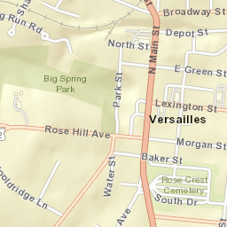 240 S Main St Versailles, Kentucky Street Map