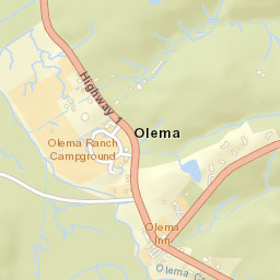 Olema California Street Map