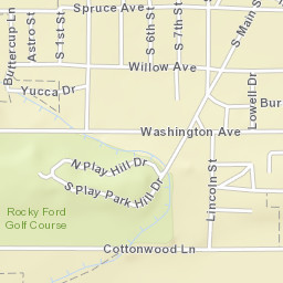 398 Cottonwood Ave, Rocky Ford, CO Street Map