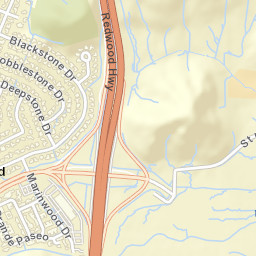 Marinwood California Street Map