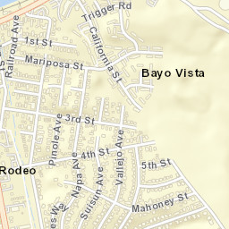 Rodeo California Street Map