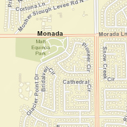 Monada California Street Map