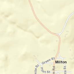 Milton California Street Map