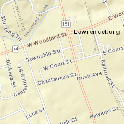 100-106 W Court St, Lawrenceburg, KY Street Map