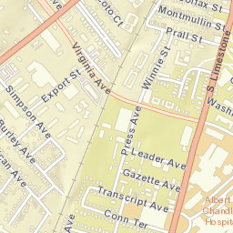 600-636 S Limestone St, Lexington, KY Street Map