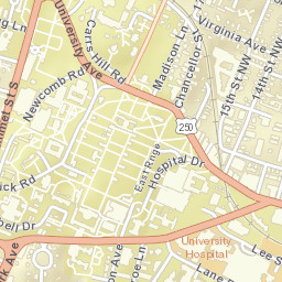 1705 University Avenue, University of Virginia Street Map