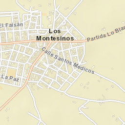 Los Montesinos Street Map