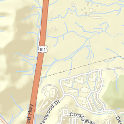 Saint Vincent California Street Map