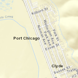 Clyde California Street Map