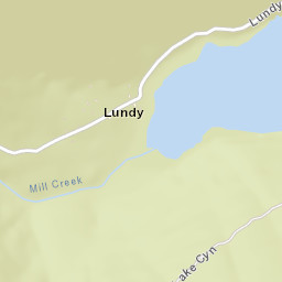 Lundy California Street Map