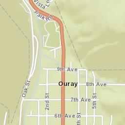 Ouray Street Map