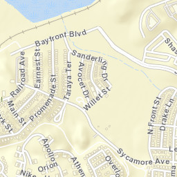 Hercules California Street Map