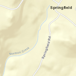 Springfield California Street Map