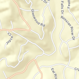 Crystal Falls California Street Map
