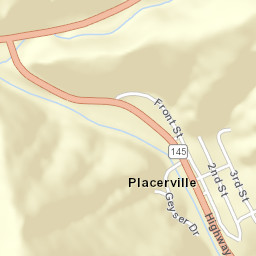 Placerville Colorado Street Map