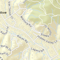 Sleepy Hollow California Street Map