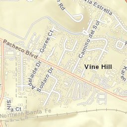 Vine Hill California Street Map