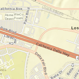 Los Medanos California Street Map