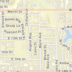 Antioch California Street Map