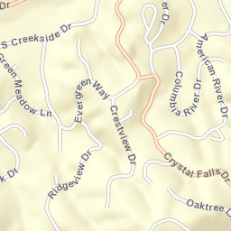 White Oak Estates California Street Map