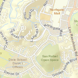 Terra Linda California Street Map