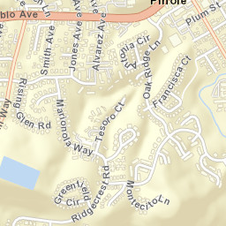 Pinole California Street Map