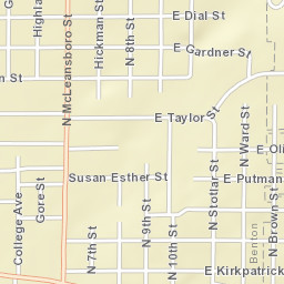 598 N Ward St Benton, Illinois Street Map